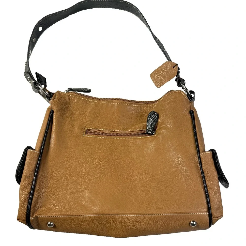 P&G Collection Western Embroidered Shoulder Handbag Womens Tooled Y2K Cowboycore